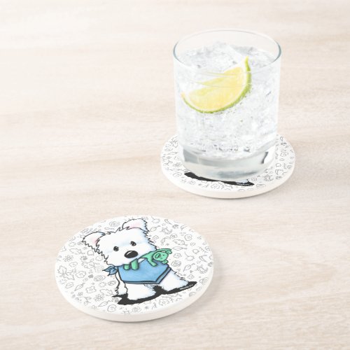 KiniArt Westie Terrier Coaster