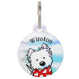 KiniArt Westie Terrier Pet ID Tag