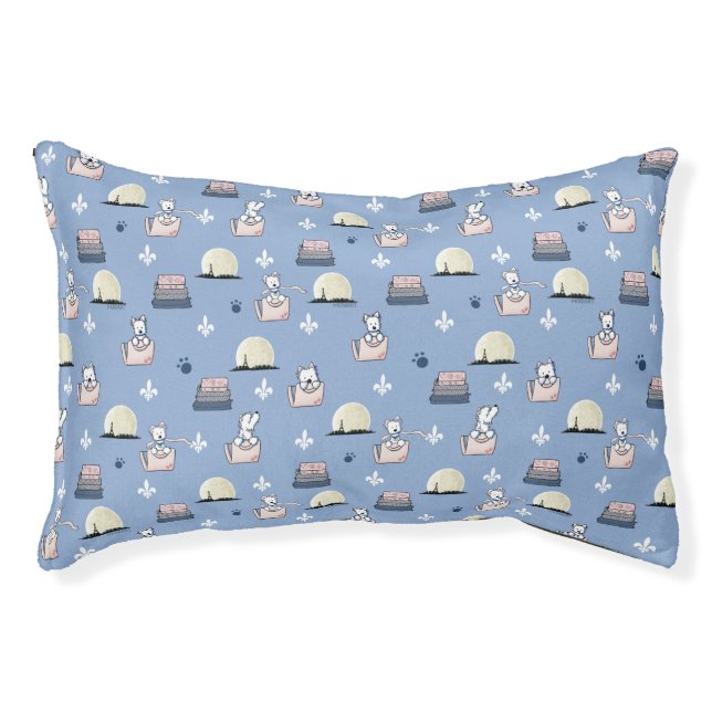 KiniArt Westie Terrier Tourist Pet Bed (Front)