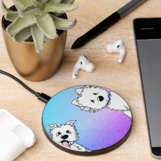 KiniArt Westie Terrier Wireless Charger