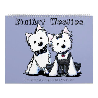 KiniArt Westie Terriers Calendar