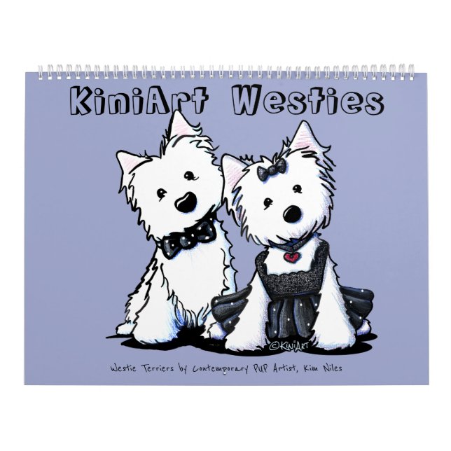 KiniArt Westie Terriers Calendar (Cover)