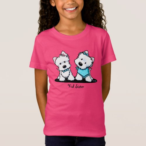 KiniArt Westie Terriers T_Shirt