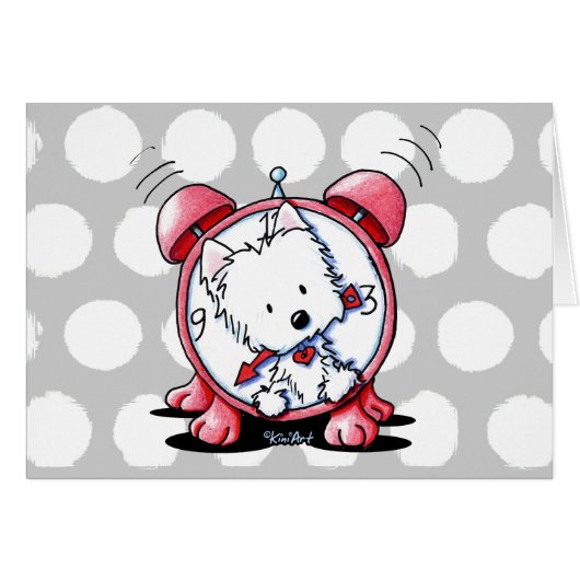 KiniArt Westie Time Cards (Front Horizontal)