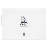 KiniArt Westie Time Cards (Back Horizontal)