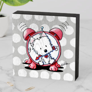 KiniArt Westie Time Wooden Box Sign