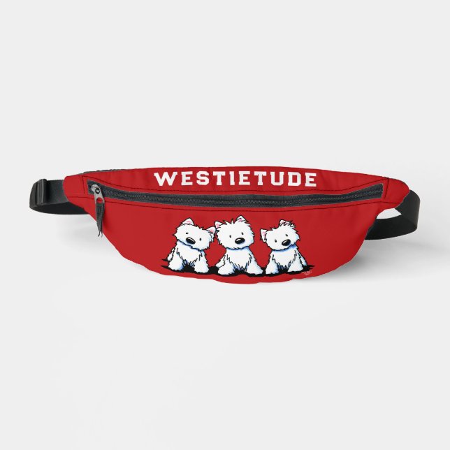 KiniArt Westie Trio Fanny Pack (Front)