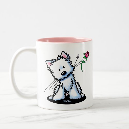 KiniArt Westie Two_Tone Coffee Mug