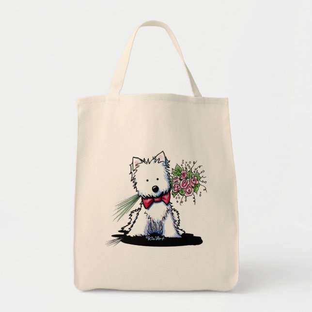KiniArt Westie Valentine Bag (Front)