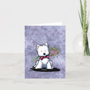 KiniArt Westie Valentine Card