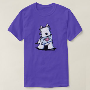 KiniArt Westie Valentine T-Shirt
