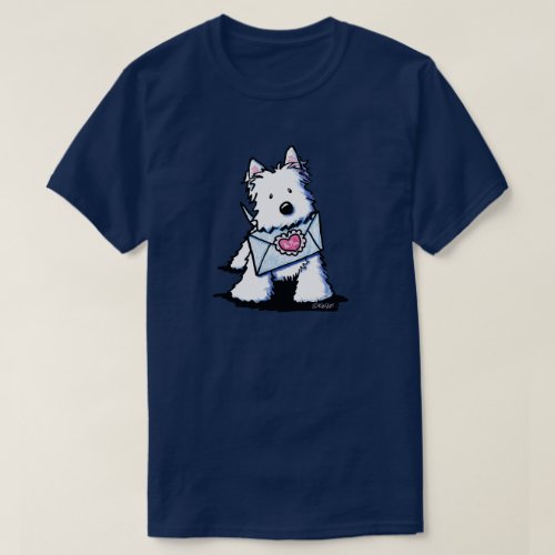 KiniArt Westie Valentine T_Shirt