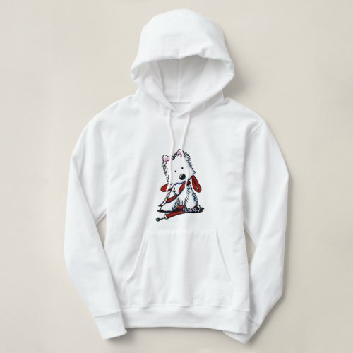 KiniArt Westie Walker Hoodie