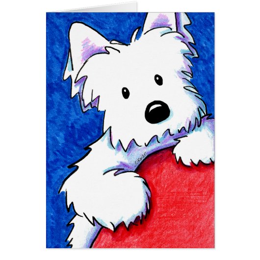 KiniArt Westie Wendell Cards (Front)