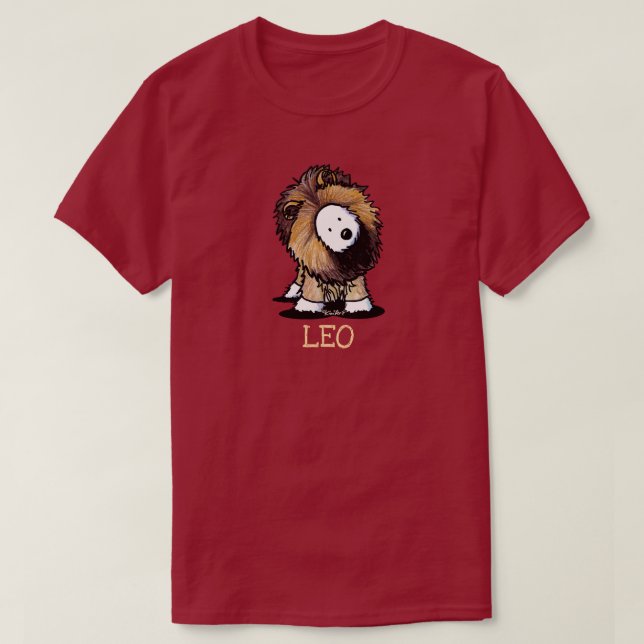KiniArt Westie Zodiac LEO Lion T-Shirt (Design Front)