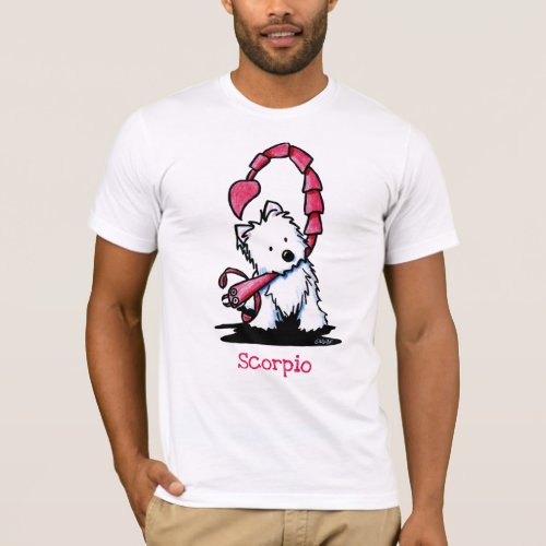 KiniArt Westie Zodiac Scorpio T_Shirt
