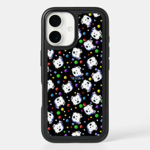 KiniArt Westies And Dots iPhone 16 Case