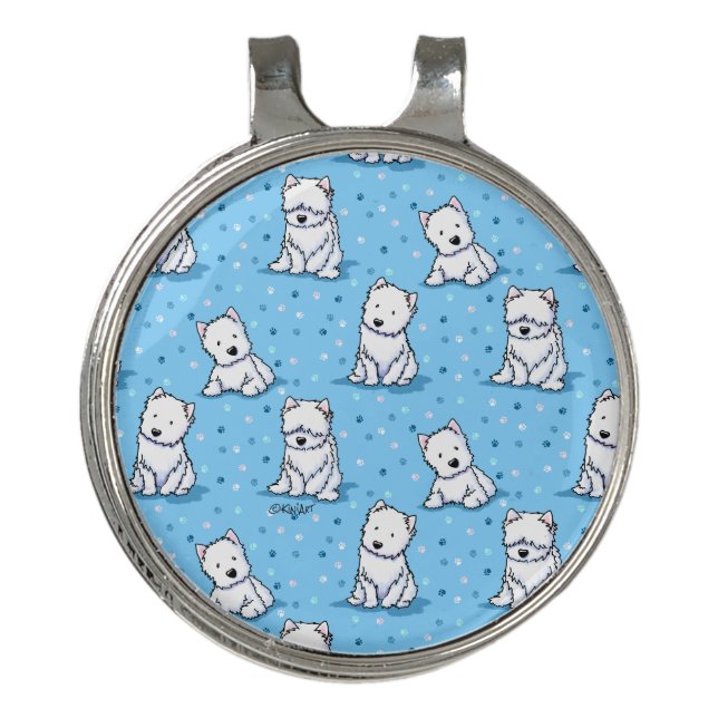 KiniArt Westies Golf Hat Clip (Front)