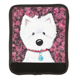 KiniArt Westies Impressions Luggage Handle Wrap