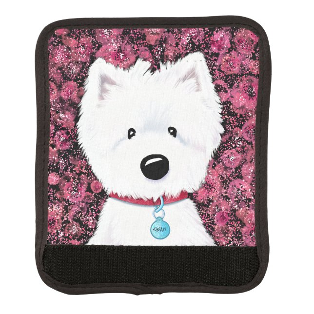 KiniArt Westies Impressions Luggage Handle Wrap (Front)
