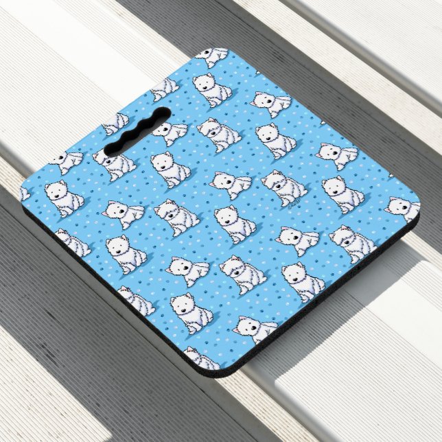 KiniArt Westies Seat Cushion (In Situ)