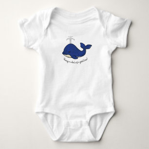 KiniArt Whale Baby Bodysuit