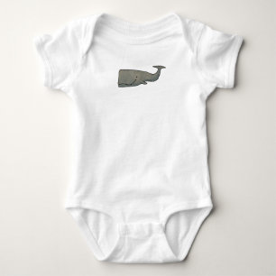 KiniArt Whale Baby Bodysuit
