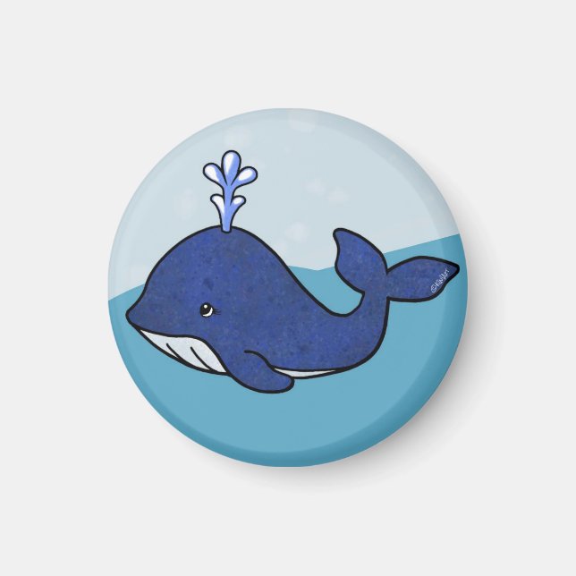 KiniArt Whale Magnet (Front)