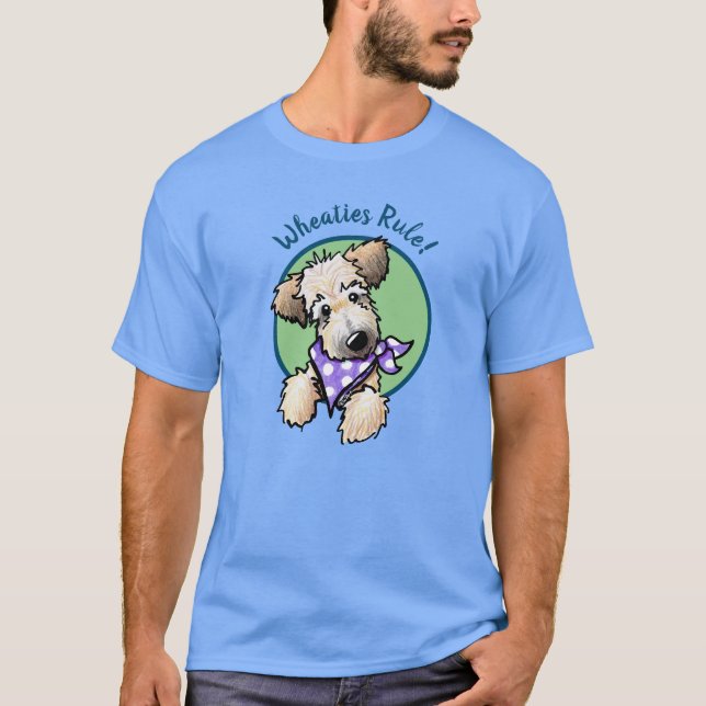 KiniArt Wheaten Terrier Puppy T-Shirt (Front)