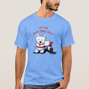 KiniArt Wheels Westie T-Shirt