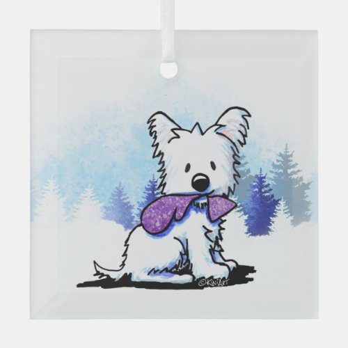 KiniArt Winter Westie Terrier Ornament 