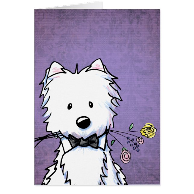 KiniArt Wooed By Westies Cards (Front)