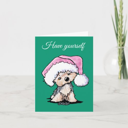 KiniArt Yorkie Terrier Dog Christmas Cards