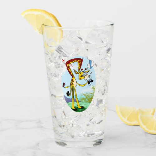 KINK IN MY DRINK GIRAFFE by Jeff Willis Art Glass