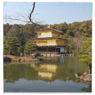 Kinkaku-ji 金閣寺 Temple of the Golden Pavilion Cloth Napkin