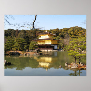 Kinkaku-ji 金閣寺 Temple of the Golden Pavilion Poster