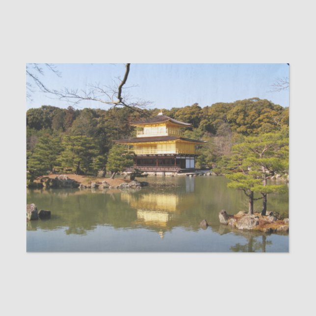Kinkaku-ji 金閣寺 Temple of the Golden Pavilion Tissue Paper (Front)