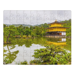Kinkaku-ji Or Golden Pavilion And Pond, Kyoto Jigsaw Puzzle