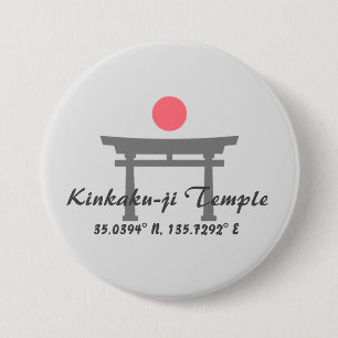 Kinkaku-ji Temple Latitude Longitude Button