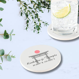 Kinkaku-ji Temple Latitude Longitude Coaster