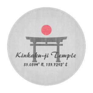 Kinkaku-ji Temple Latitude Longitude Cutting Board