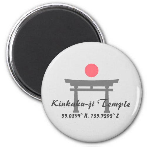 Kinkaku_ji Temple Latitude  Longitude  Magnet