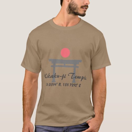 Kinkaku_ji Temple Latitude  Longitude  T_Shirt