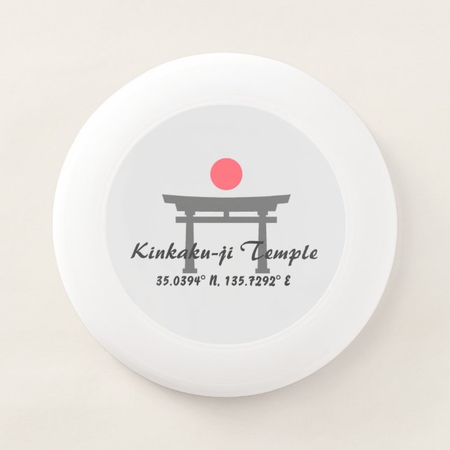 Kinkaku-ji Temple Latitude  Longitude  Wham-O Frisbee (Front)