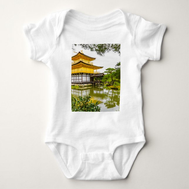 Kinkaku-ji, the golden pavilion, Kyoto Baby Bodysuit (Front)
