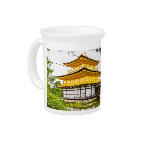 Kinkaku_ji the golden pavilion Kyoto Beverage Pitcher