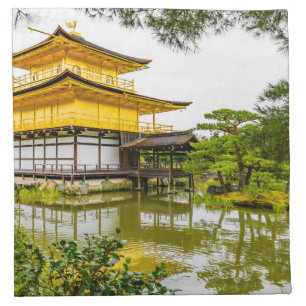 Kinkaku-ji, the golden pavilion, Kyoto Cloth Napkin