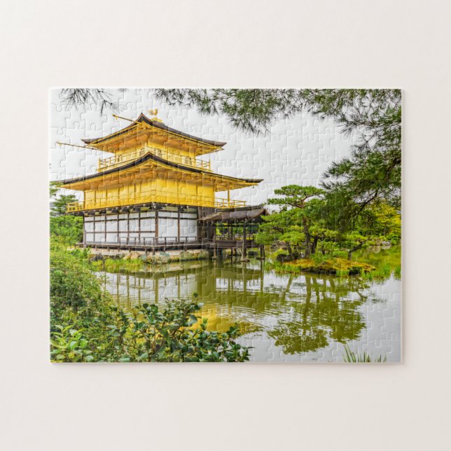Kinkaku-ji, the golden pavilion, Kyoto Jigsaw Puzzle (Horizontal)