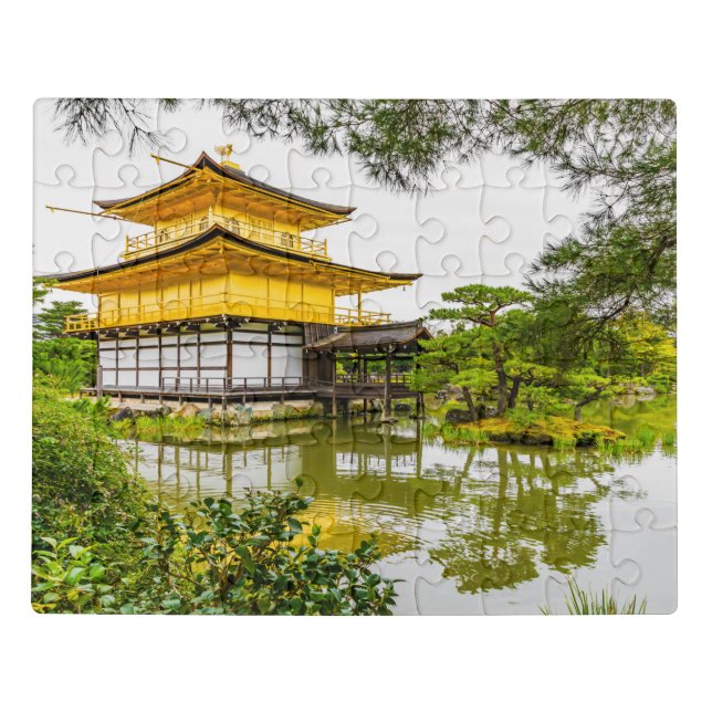 Kinkaku-ji, the golden pavilion, Kyoto Jigsaw Puzzle (Puzzle Horizontal)