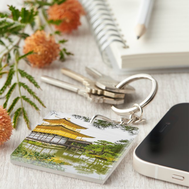 Kinkaku-ji, the golden pavilion, Kyoto Keychain (Front Right)
